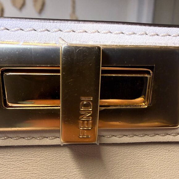 Fendi Peekaboo IseeU Medium Floral Embroidery Top Handle Bag - Picture 12 of 12